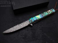 Knife, pocket knife, folding knife, Damascus steel