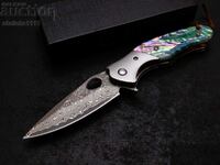 Knife, pocket knife, folding knife, Damascus steel