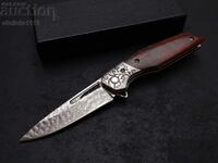 Knife, pocket knife, folding knife, Damascus steel