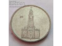 Silver 5 Marks Church 1935 A Nazi Germany