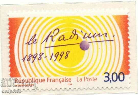 1998. France. The discovery of radium by Pierre and Marie Curie.