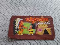 An old wigwam chocolate wrapper