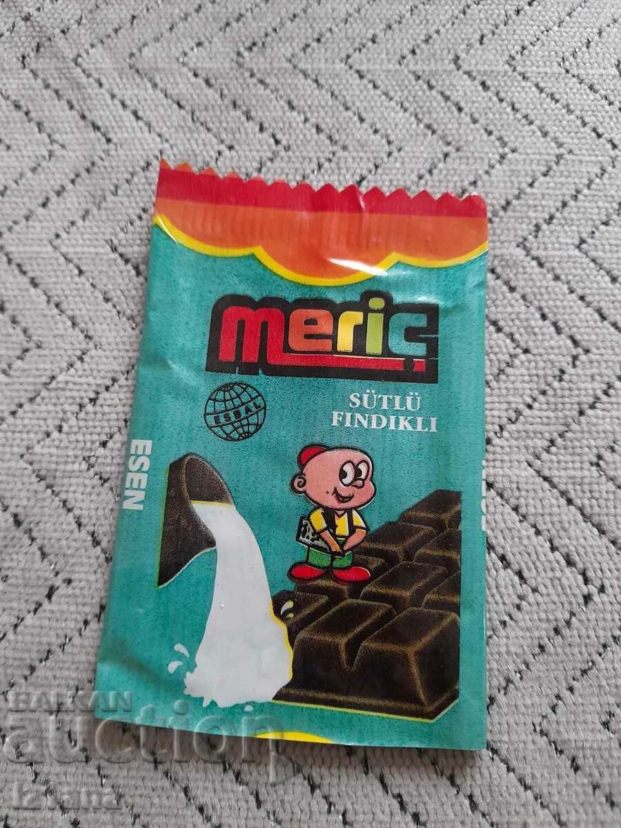 An old box of Meric chocolate