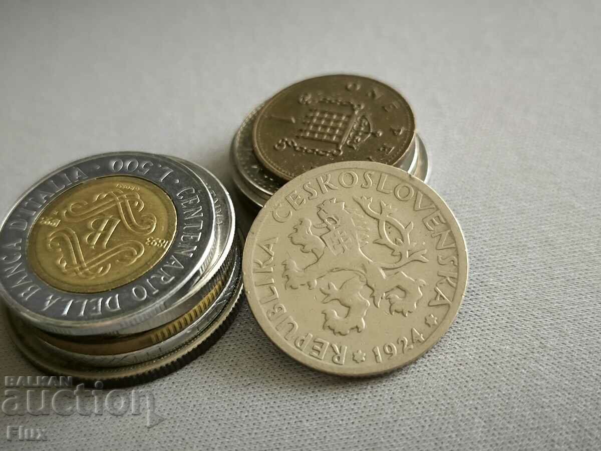 Coin - Czechoslovakia - 1 kroner | 1924 with price 4.00 BGN | € 2.05