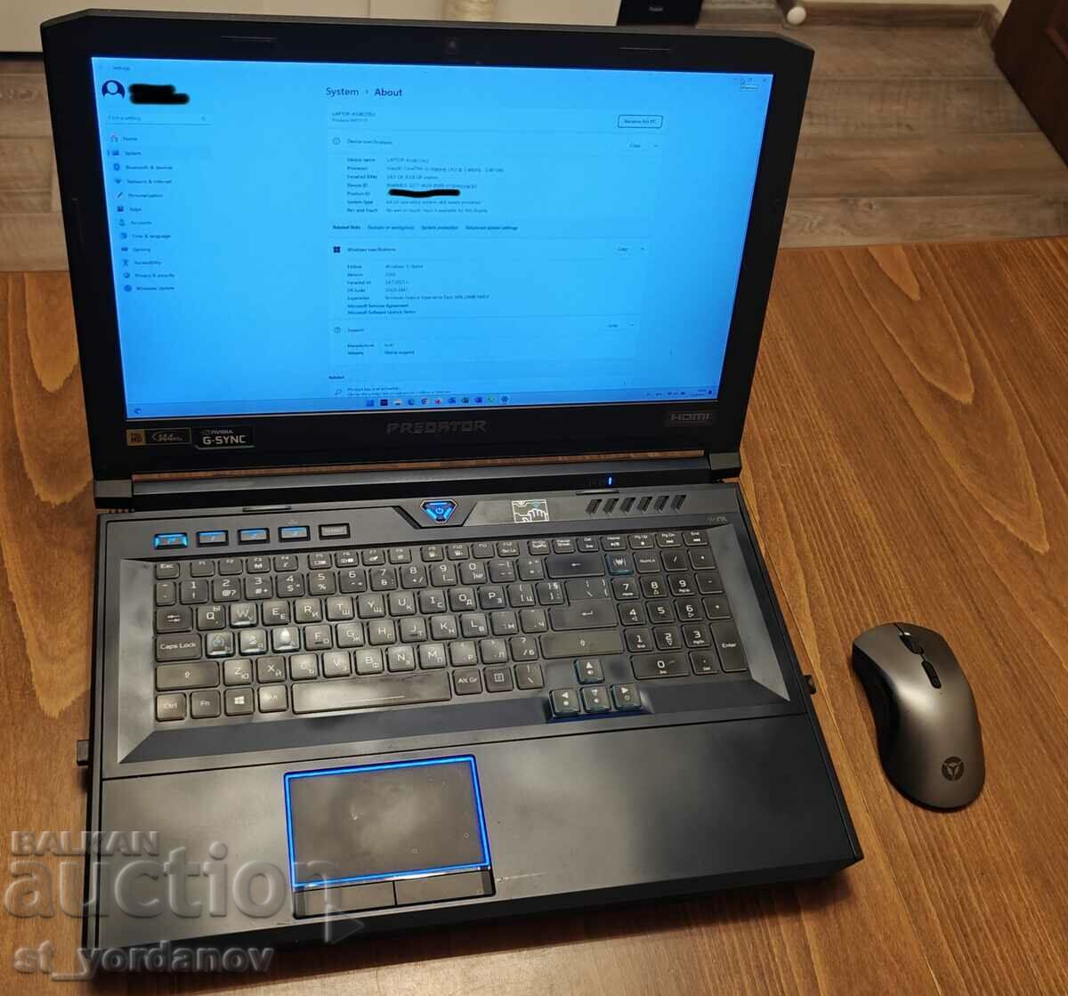 Gaming Laptop Acer Predator Helios 700, 64GB RAM, 3TB SSD