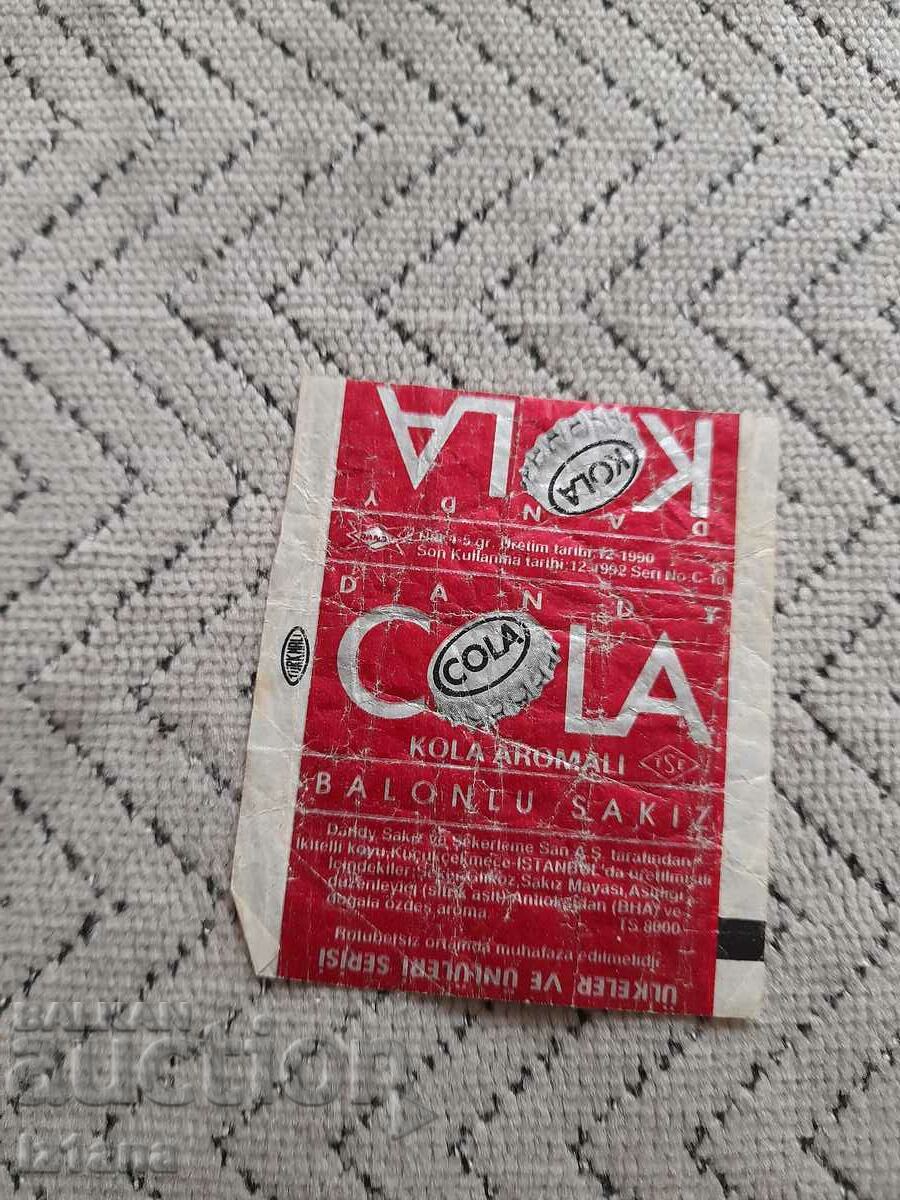 Опаковка от дъвка Kola,Cola