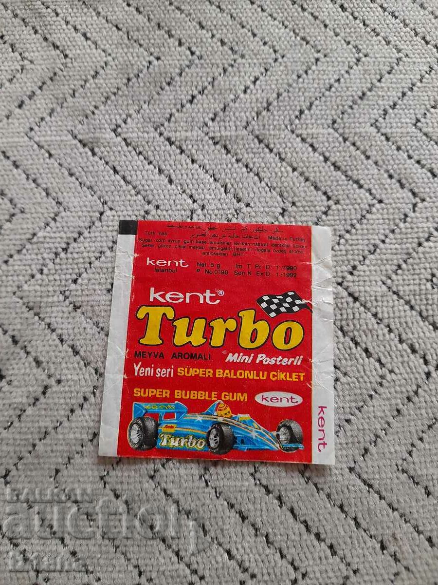 Un pachet de gumă Turbo