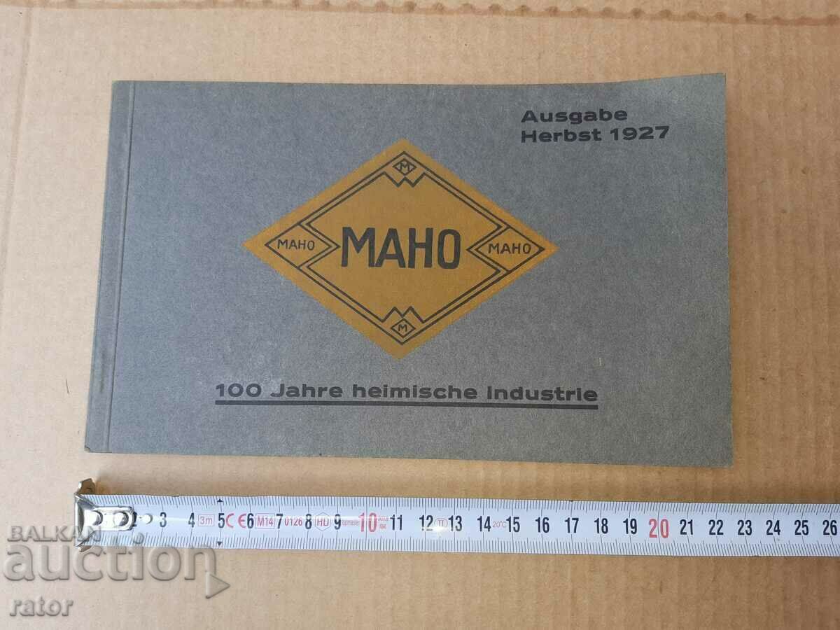 MAHO Caliper Catalog - Germany 1927