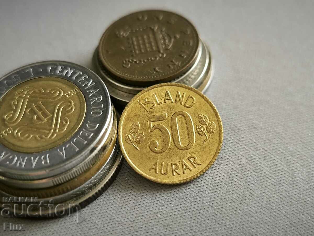 Moneda - Islanda - 50 aurar | 1970