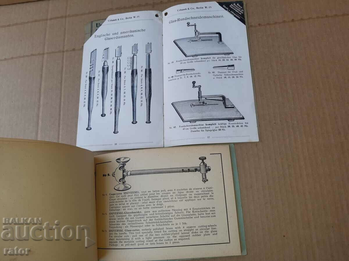 Glass cutting diamond catalogs Germany -1914 - 6 Glass cutting diamond catalogs Germany -1914 - 6