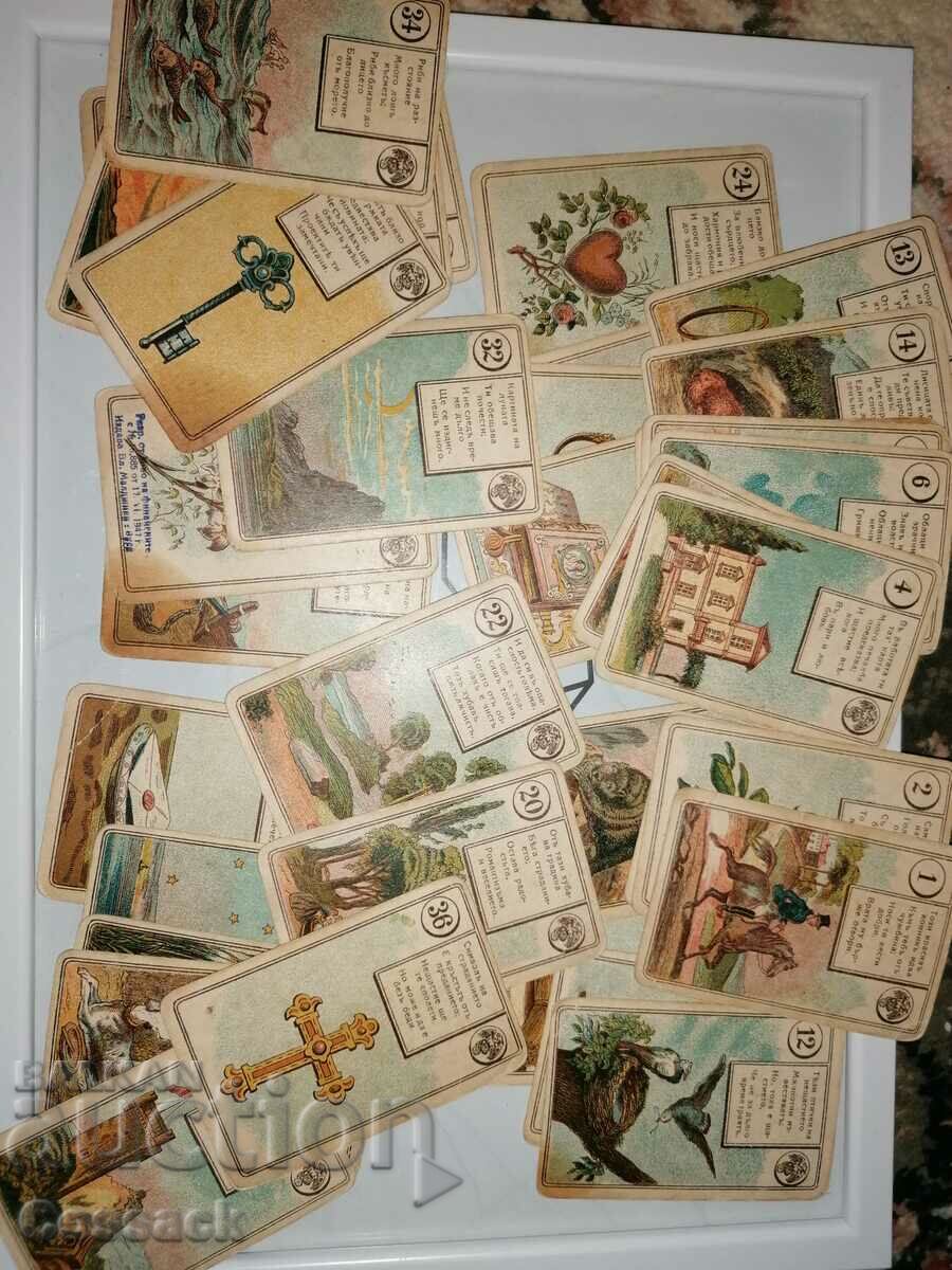 Old tarot cards, reading, etc