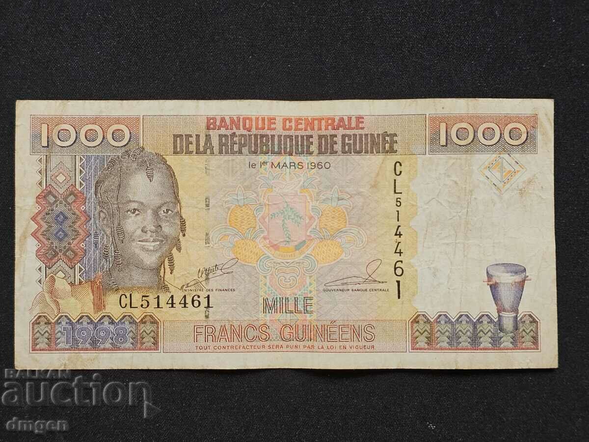 1000 franci Guineea 1998