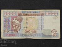 5000 franci Guineea 1998