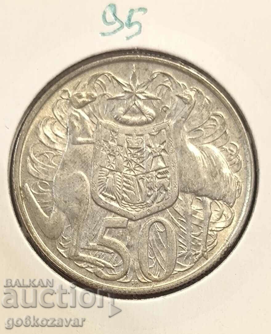 Australia 50 Cents 1966 Silver UNC