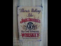 Metal Plate Jack Daniel's beer Jack Daniels whiskey nice