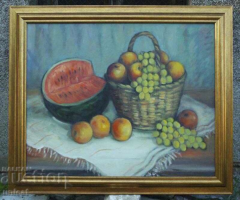 Old painting. Still life.