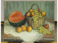 Old painting. Still life.