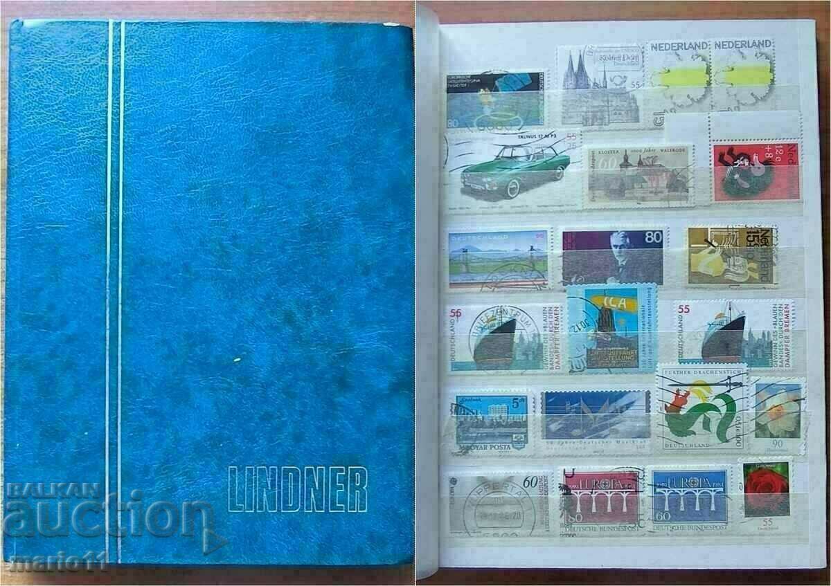 Folder with postage stamps