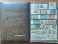 Folder with postage stamps