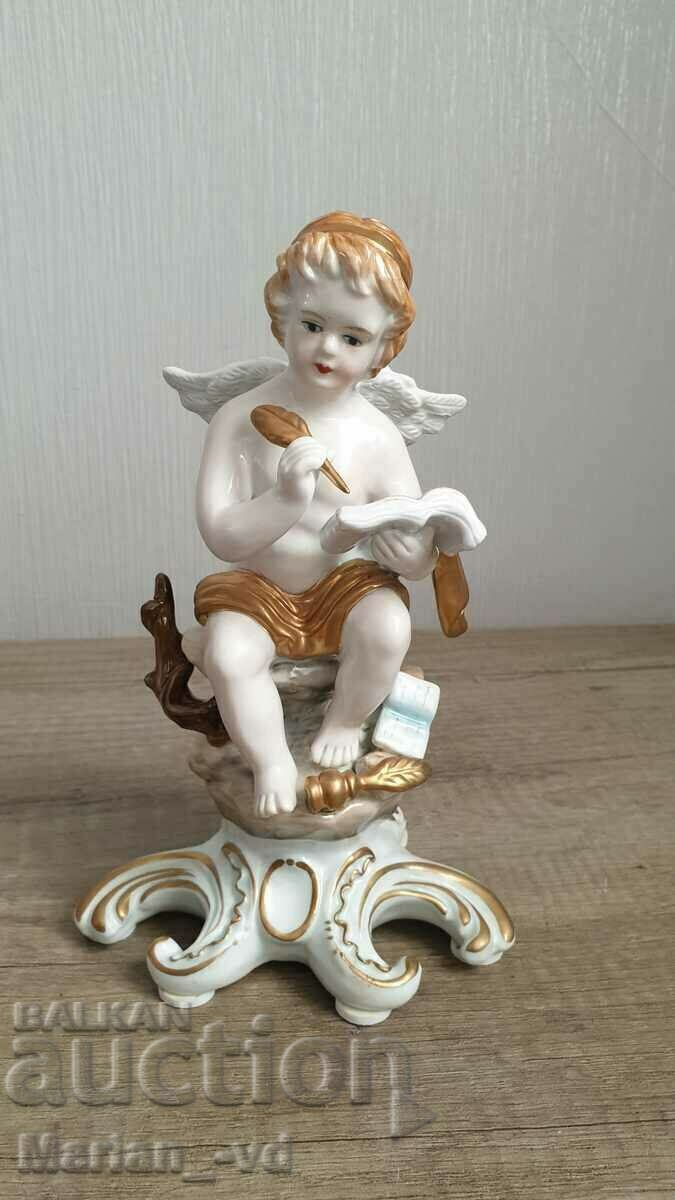 Old porcelain angel figure