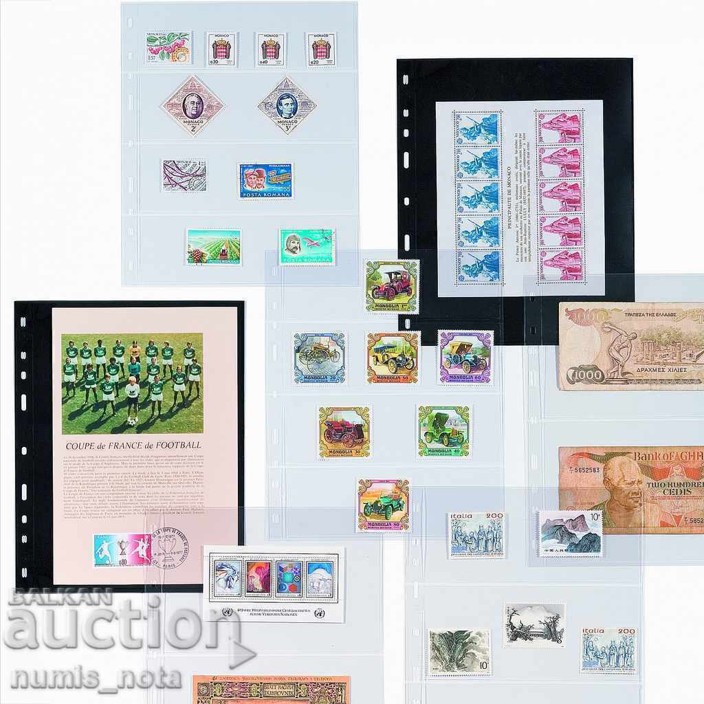 Spare sheets for OPTIMA banknote albums - with 2 compartments with price 17.00 BGN | € 8.69