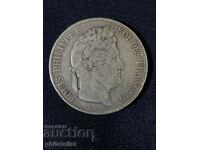 France 1833 W - 5 Francs - Silver Coin #2