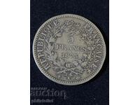 France 1873 K - 5 Francs - Silver Coin #1