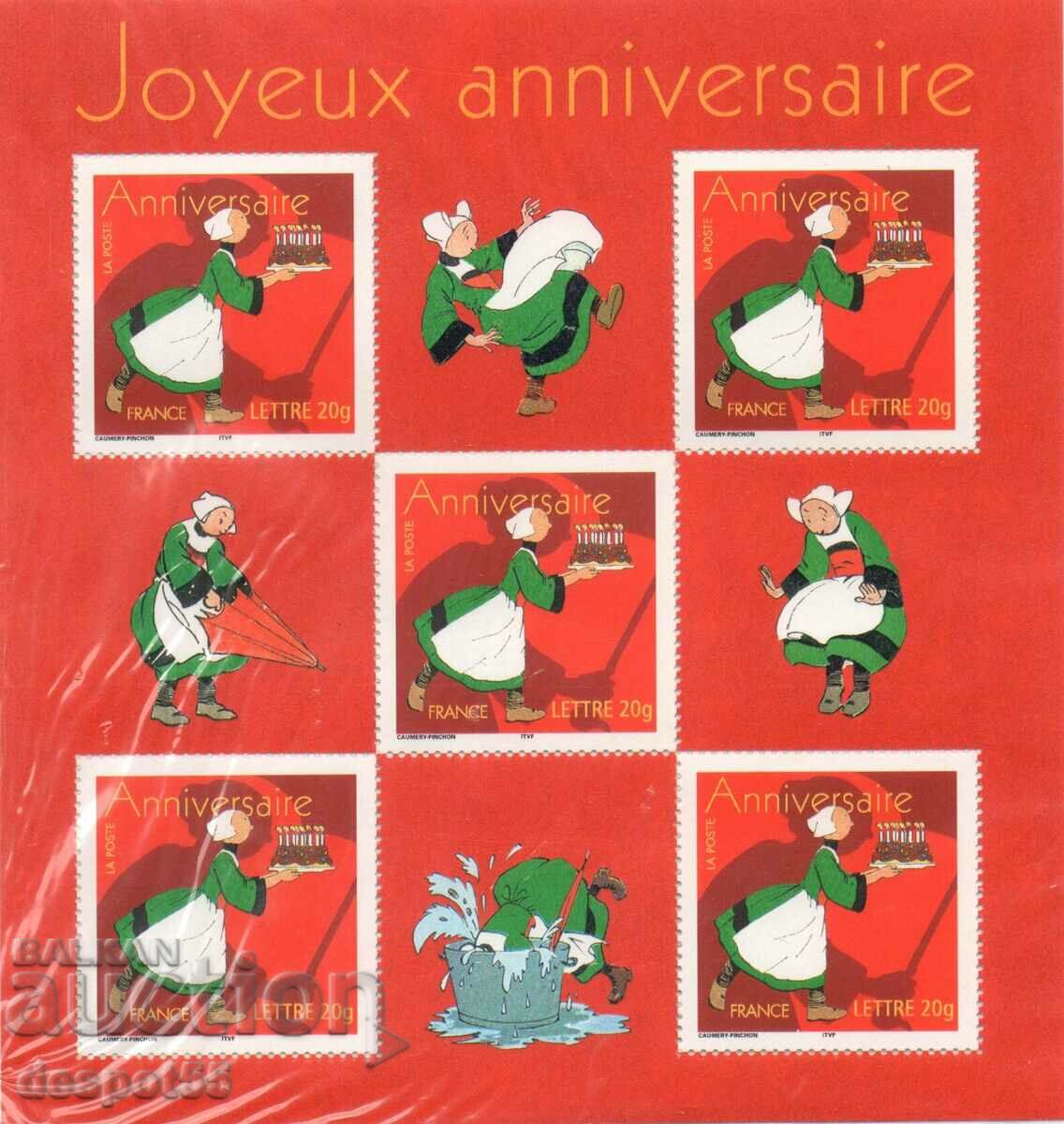 2005. France. Anniversaries - Greeting block.