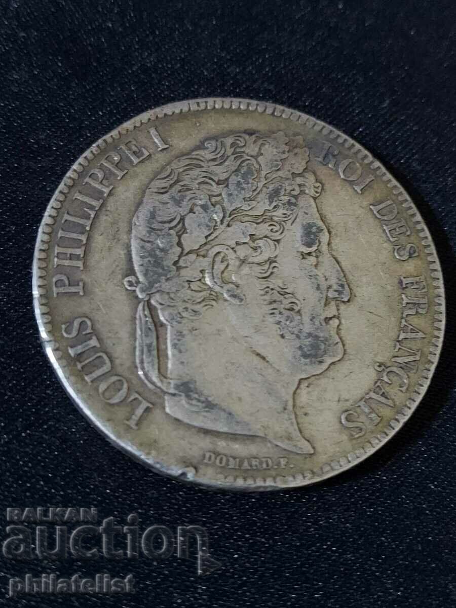 France 1838 A - 5 Francs - Silver Coin #3