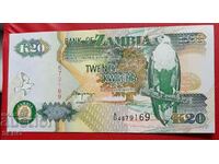 Banknote-Zambia-20 Kwacha 1992