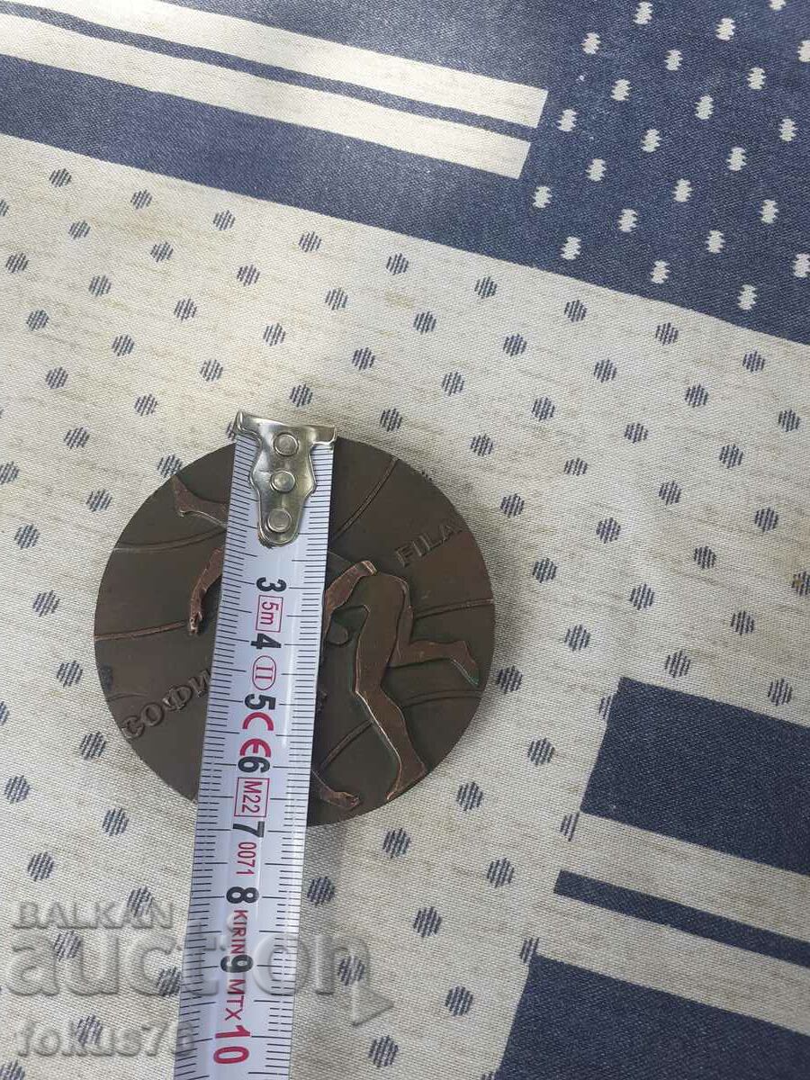 Παράδοση Χάλκινο επιτραπέζιο μετάλλιο πλακέτα ελευθέρας πάλης