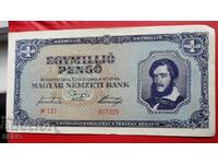 Banknote-Hungary-1,000,000 pengyos 1945