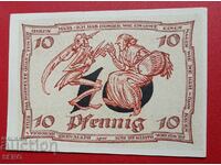 Banknote-Germany-Thuringia-Arnstadt-10 pfennig 1921