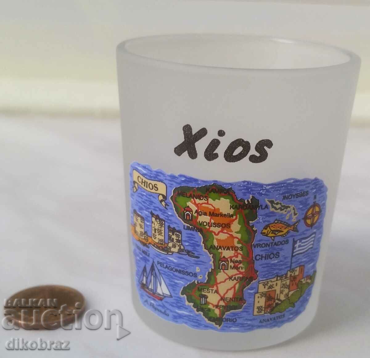 New souvenir cup Chios Island - from a penny