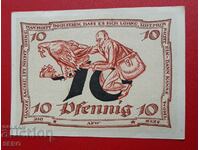 Banknote-Germany-Thuringia-Arnstadt-10 pfennig 1921