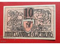 Banknote-Germany-Saxony-Oldenburg-10 Pfennig 1918