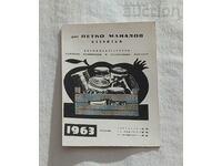 КАЗАНЛЪК ДИП "П.МАНОЛОВ" КАЛЕНДАРЧЕ 1963 г.