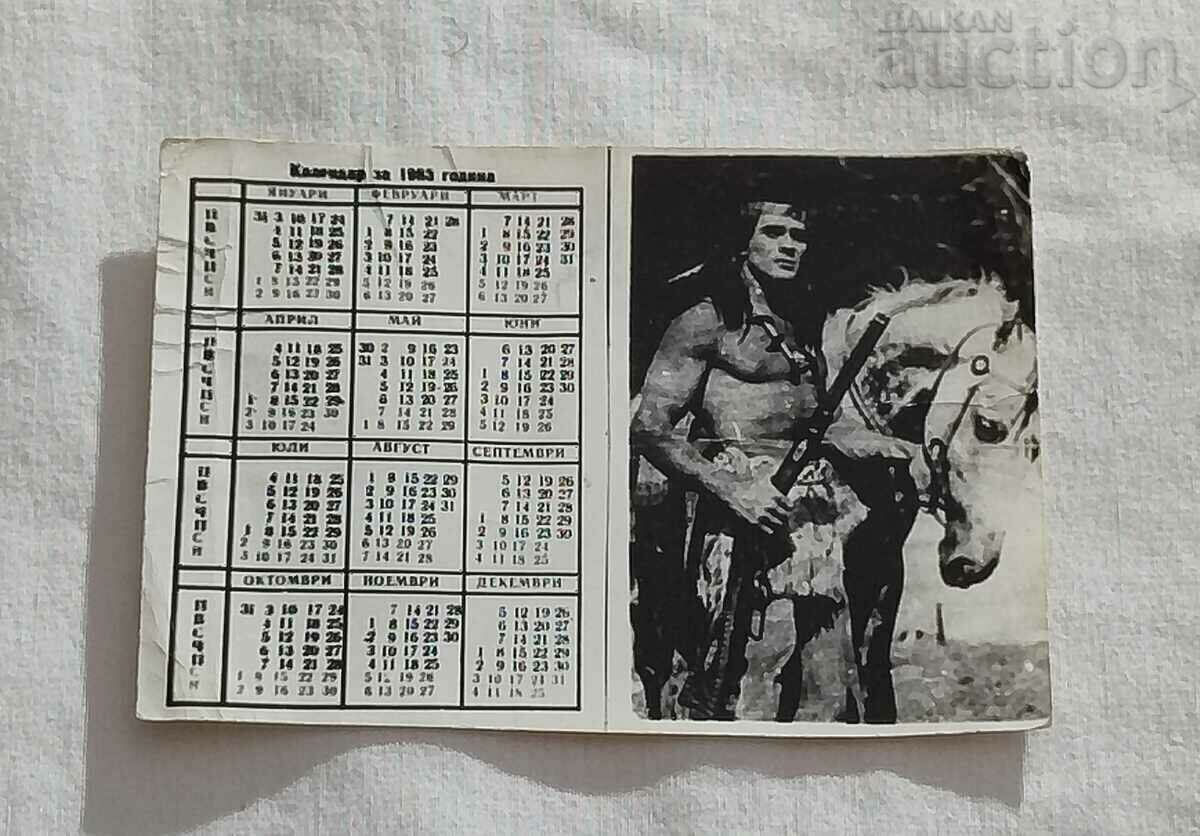 GOYKO MITIC ACTOR GDR CALENDAR 1983