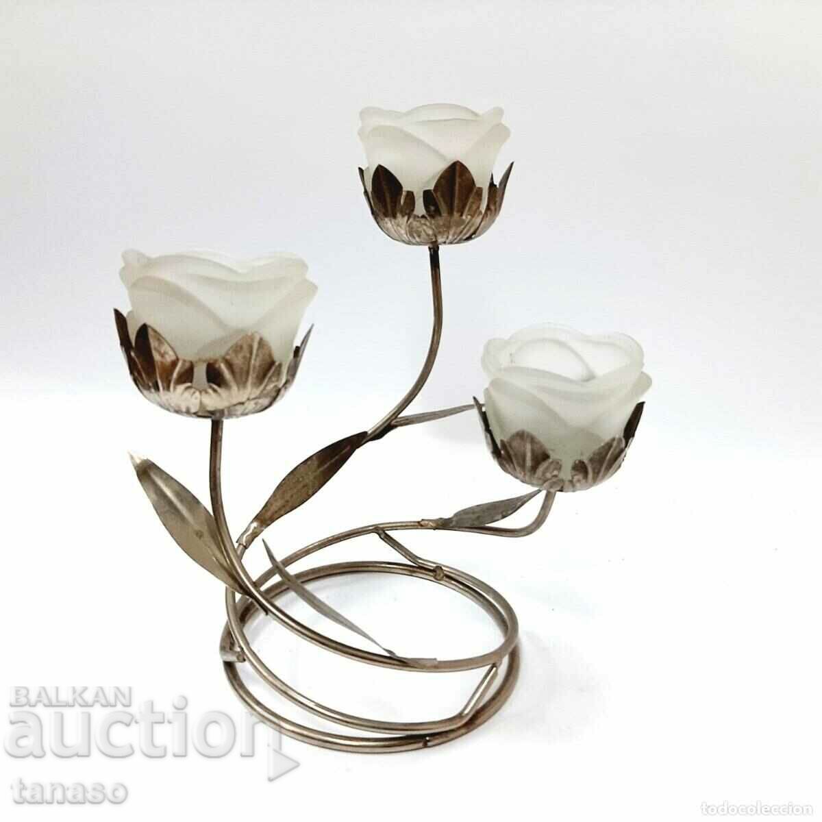 Beautiful triple candlestick (15.1) with price 35.00 BGN | € 17.90 Beautiful triple candlestick (15.1) with price 35.00 BGN | € 17.90