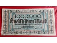 Banknote-Germany-Bavaria-Nuremberg-1,000,000 marks 1923