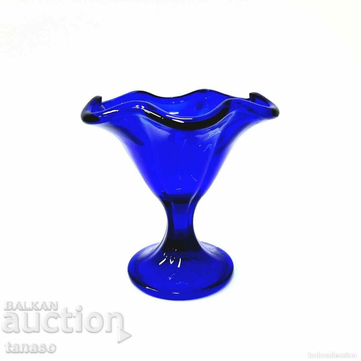Italian Cobalt Blue Glass Candy Bowl(9.2) - 5 Italian Cobalt Blue Glass Candy Bowl(9.2) - 5