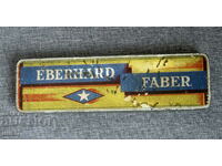 Cutie veche de tablă litografică de creioane Eberhard Faber