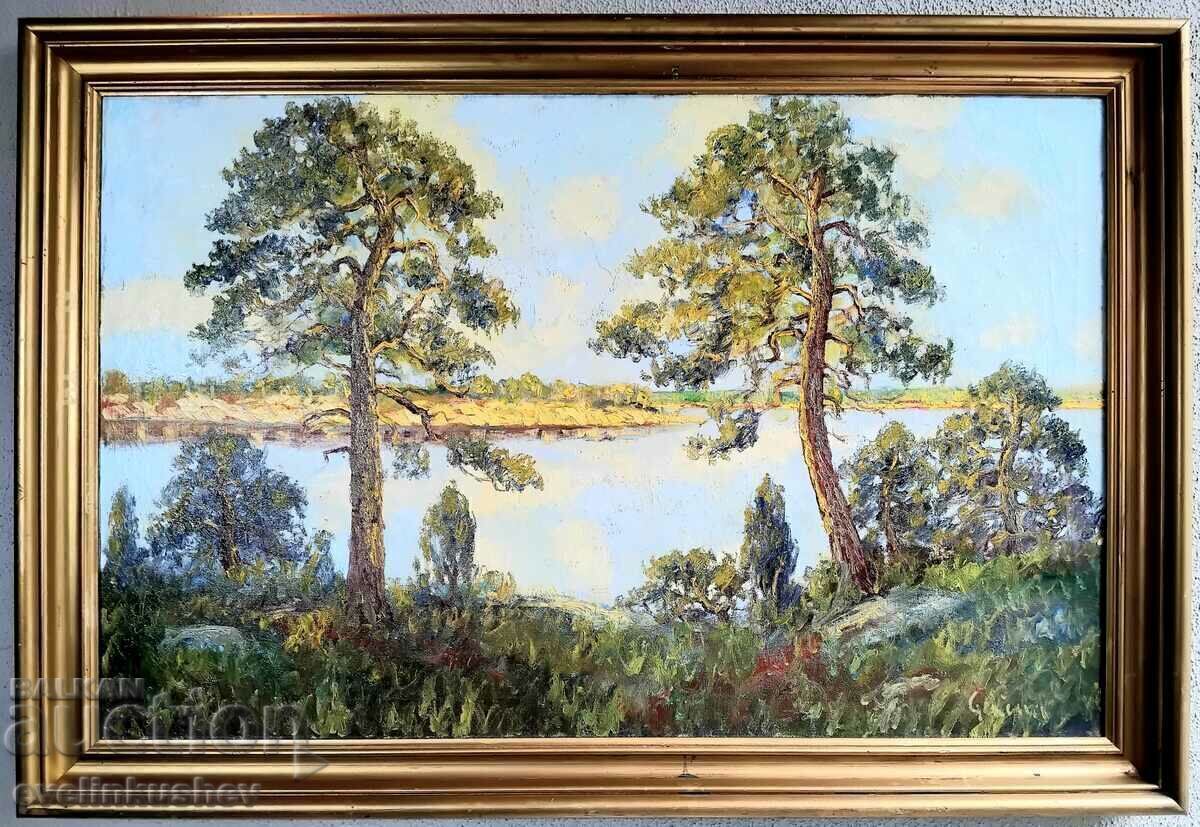 Παλιά μεγάλη ελαιογραφία 100 x 65 / 112 x 77 cm. με τιμή 280.00 BGN | € 143.16 Παλιά μεγάλη ελαιογραφία 100 x 65 / 112 x 77 cm. με τιμή 280.00 BGN | € 143.16