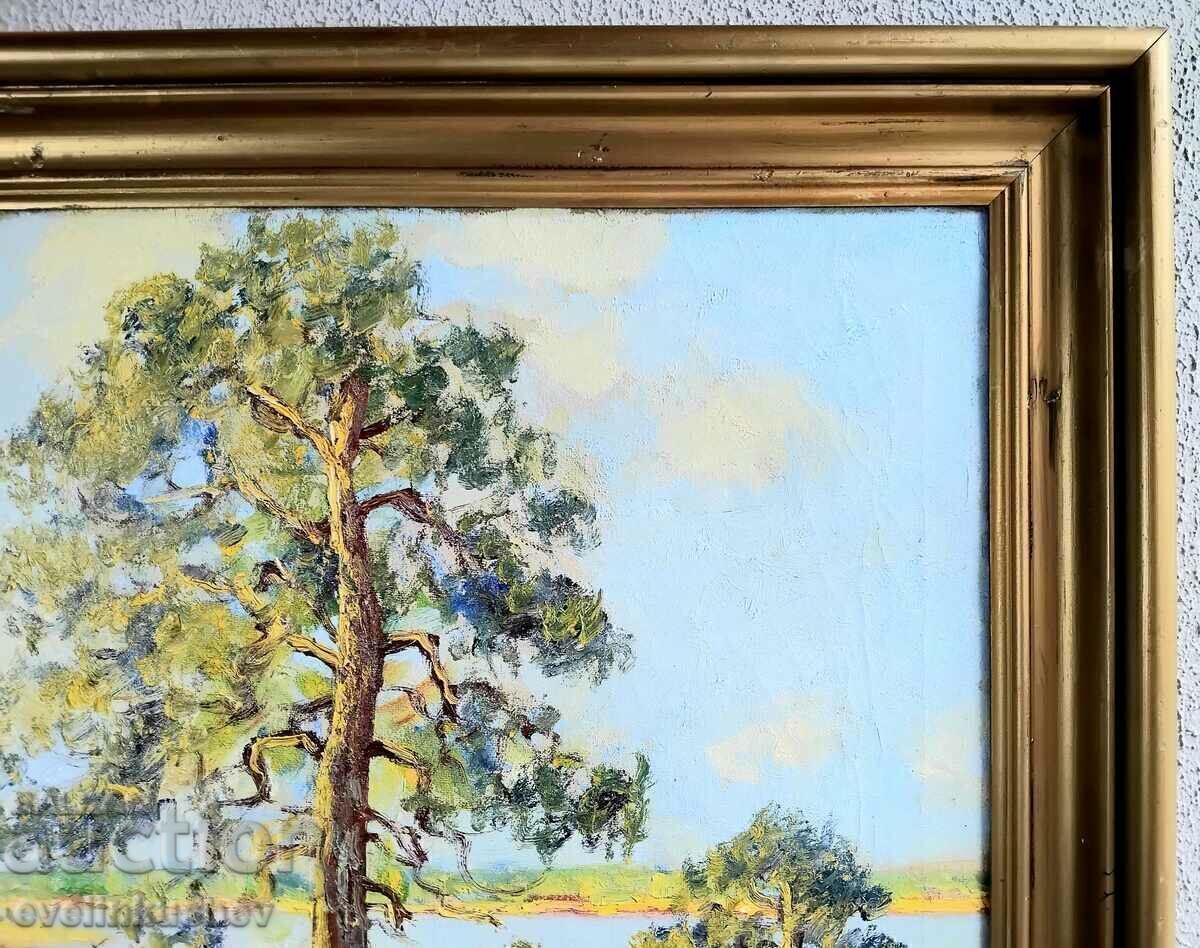 Παλιά μεγάλη ελαιογραφία 100 x 65 / 112 x 77 cm. - 5 Παλιά μεγάλη ελαιογραφία 100 x 65 / 112 x 77 cm. - 5