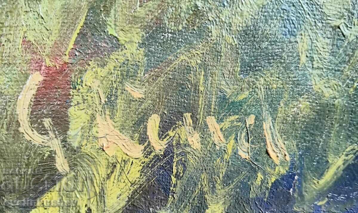 Παλιά μεγάλη ελαιογραφία 100 x 65 / 112 x 77 cm. - 7 Παλιά μεγάλη ελαιογραφία 100 x 65 / 112 x 77 cm. - 7