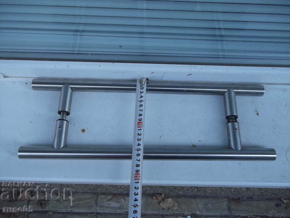 Tubular handle for glass door - stainless steel, F 30 mm, 500/350 mm - 5 Tubular handle for glass door - stainless steel, F 30 mm, 500/350 mm - 5