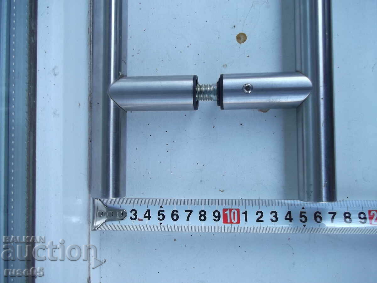 Tubular handle for glass door - stainless steel, F 30 mm, 500/350 mm - 6 Tubular handle for glass door - stainless steel, F 30 mm, 500/350 mm - 6