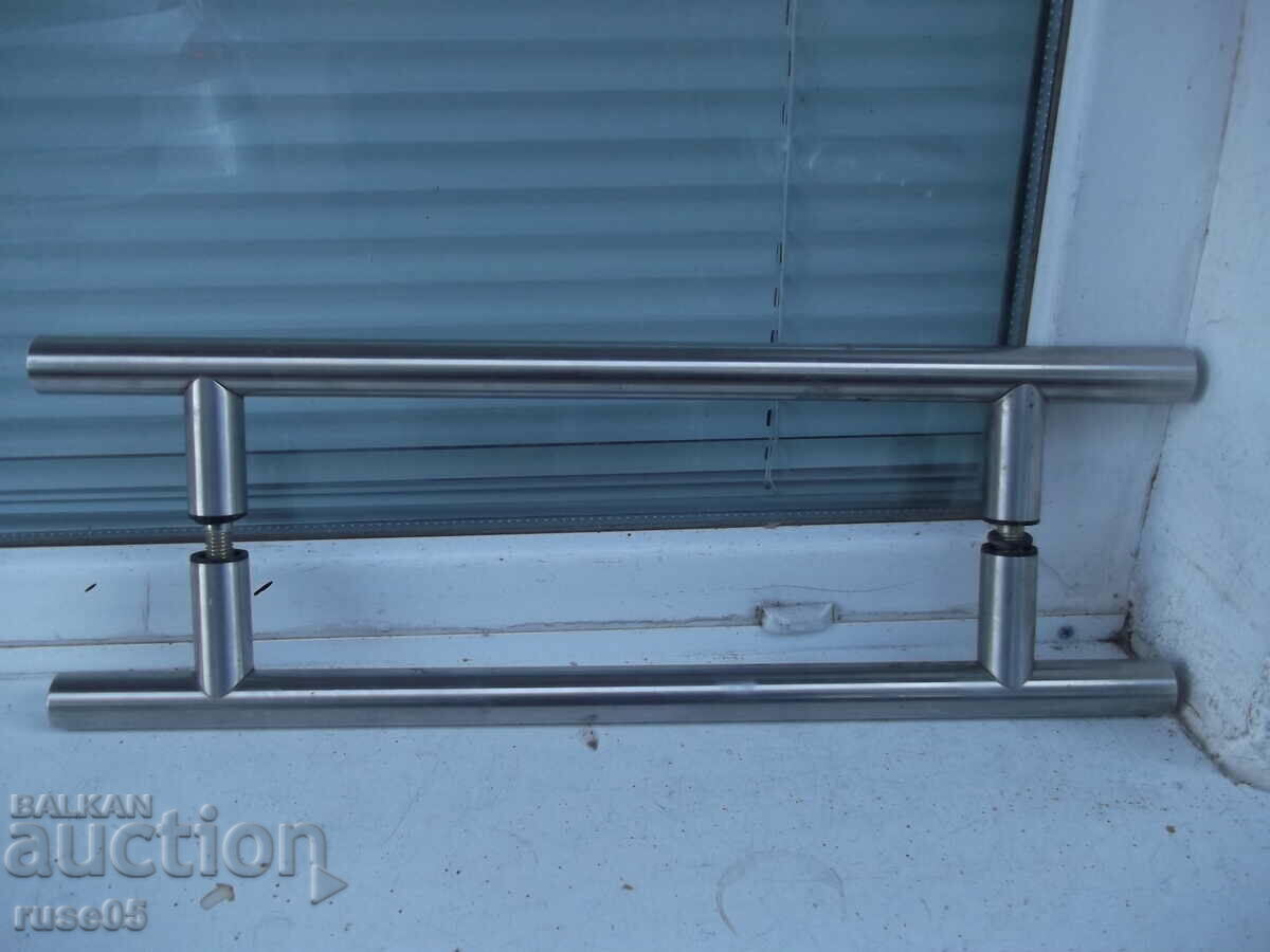 Tubular handle for glass door - stainless steel, F 30 mm, 500/350 mm - 7 Tubular handle for glass door - stainless steel, F 30 mm, 500/350 mm - 7