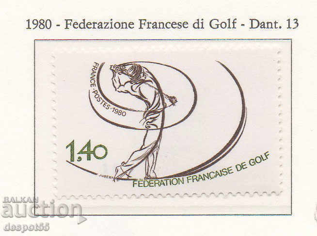 1980. Franţa. Federația Franceză de Golf.