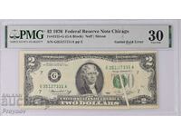 $2 Dollars Federal Reserve Note Chicago 30VERY FINE-PMG